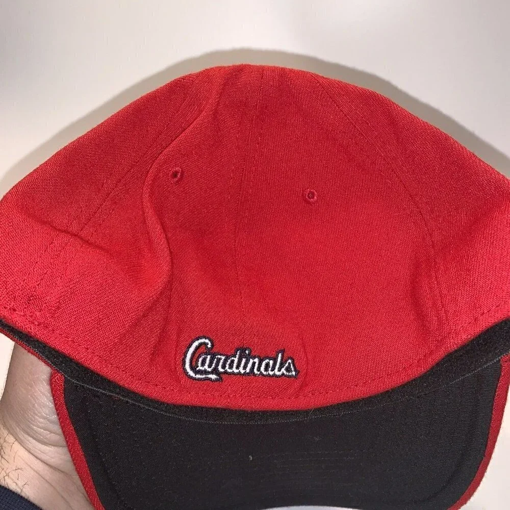 St. Louis Cardinals‎ MLB Baseball Cap New Era 39 ThirtyFlex M-LG Red Fitted Hat